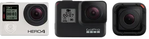 Go Pro Hero4 Action Cameras PNG image