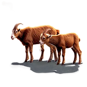 Goat With Kids Png Twq PNG image