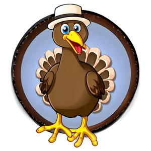 Gobble Gobble Turkey Cartoon Png Ppf PNG image