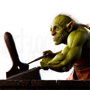 Goblin Blacksmith At Work PNG 05252024 PNG