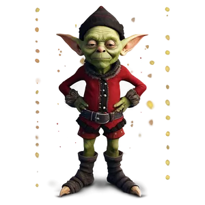 Goblin In Festive Outfit PNG Bqd37 PNG
