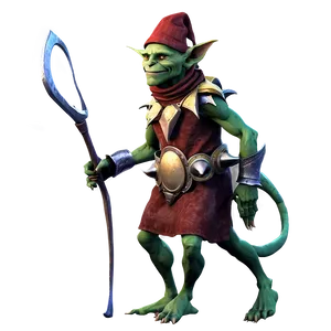 Goblin In Festive Outfit Png Edq PNG image