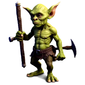 Goblin With A Club PNG 05252024 PNG