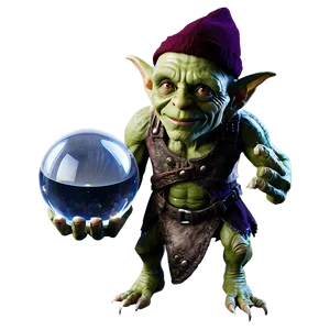 Goblin With A Crystal Ball PNG Uus PNG