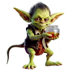 Goblin With Magic Potion PNG 05252024