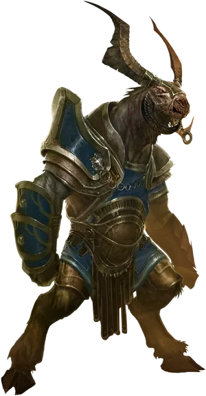 God_of_ War_ Minotaur_ Character_ Art PNG