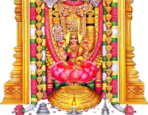 Goddess_ Lakshmi_on_ Lotus_ Flower