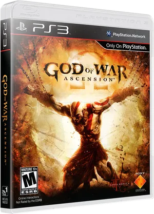 Godof War Ascension P S3 Game Cover PNG image