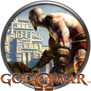 Godof War Game Logoand Character PNG image