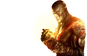 Godof War Kratos Artwork PNG image