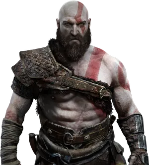 Godof War Kratos Portrait PNG image