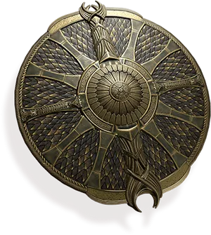 Godof War Shield Design PNG image