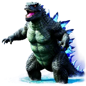 Godzilla Emerging From Sea PNG Kcy99