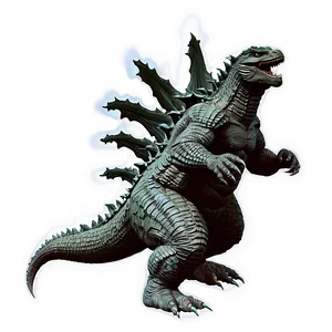 Godzilla Japanese Text PNG Vsh2