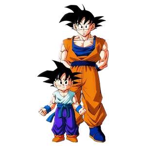 Goku And Gohan Father Son Moment PNG 37