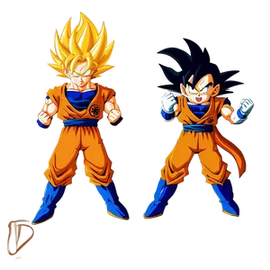 Goku And Vegeta Dynamic Duo PNG Bsr PNG