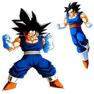 Goku And Vegeta Dynamic Duo PNG Tab PNG