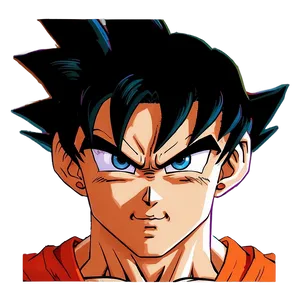 Goku Face Close Up PNG 96