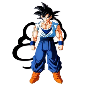 Goku Hair Dynamic Pose PNG 06122024 PNG