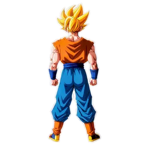 Goku Hair Flaming Aura Png 06122024 PNG image