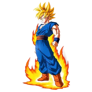 Goku Hair Flaming Aura Png Hpn35 PNG image