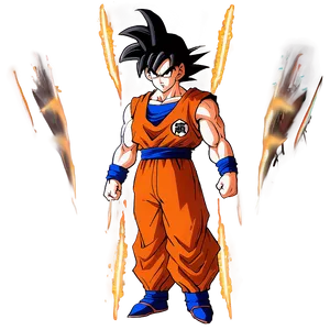 Goku Hair Glow Effect Png Vhd PNG image