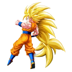 Goku In Super Saiyan 3 Form PNG 06252024 PNG