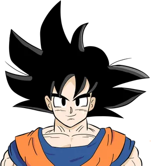 Goku Intense Stance PNG