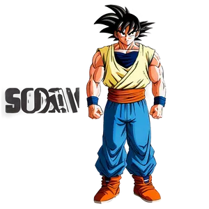 Goku Manga Casual Look Png 11 PNG image