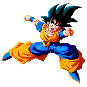 Goku Manga Dragon Fist Attack Png Jvn PNG image