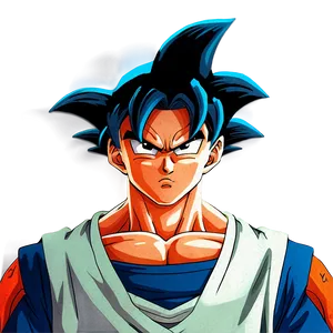 Goku Manga Intense Look Png Gug PNG image