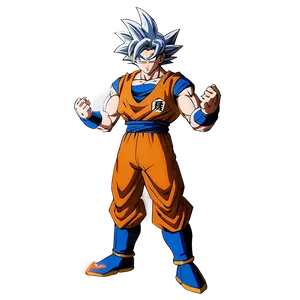 Goku Mastering Ultra Instinct Scene Png 06122024 PNG image