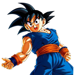 Goku Muscular Stance PNG 04292024 PNG