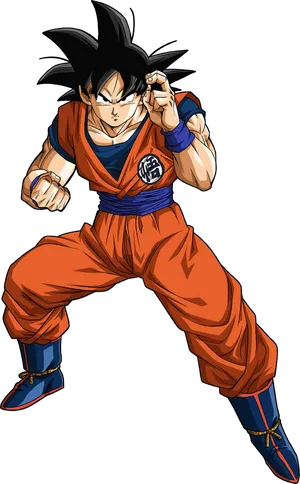Goku Readyfor Battle PNG image