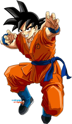 Goku Readyfor Battle PNG image