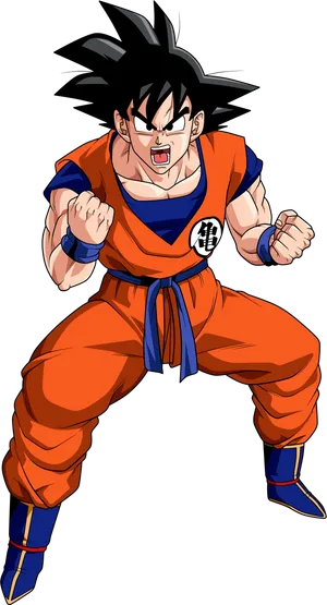 Goku Readyfor Battle PNG image
