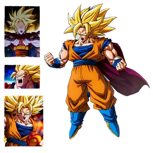 Goku's Ssj3 Moment Of Glory PNG Pyg
