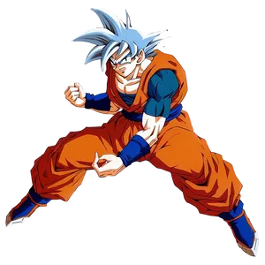Goku Silver Ultra Instinct PNG Rcu37 PNG