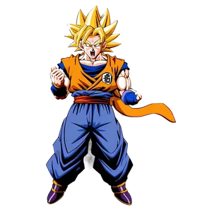 Goku Ssj3 Charging Up PNG Ghg23 PNG