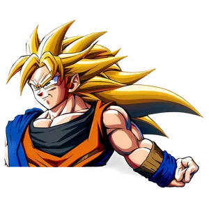 Goku Ssj3 Determined Face Png Col PNG image