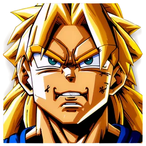 Goku Ssj3 Determined Face PNG Dkx20 PNG