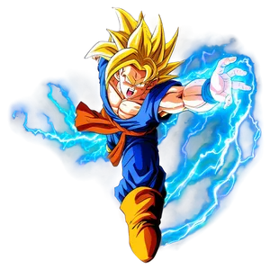 Goku Ssj3 In A Dynamic Pose Png 33 PNG image