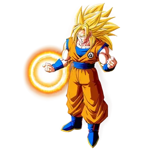 Goku Ssj3 With Energy Sphere PNG Kcl2 PNG