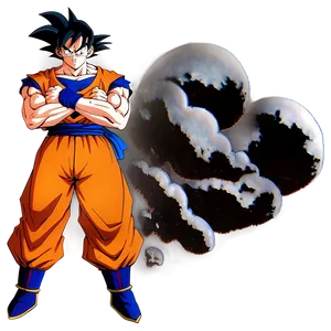 Goku Stand In Silence PNG Tdy