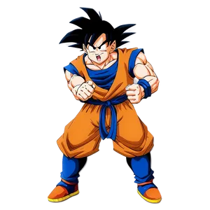 Goku Stand With Courage PNG Wem