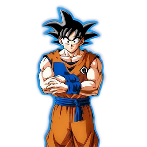 Goku Standing With Aura PNG Yhw PNG