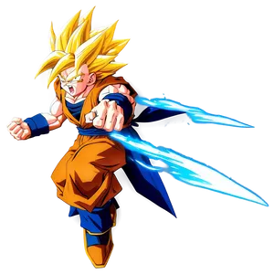 Goku Super Saiyan 3 In Battle PNG Iqd39 PNG