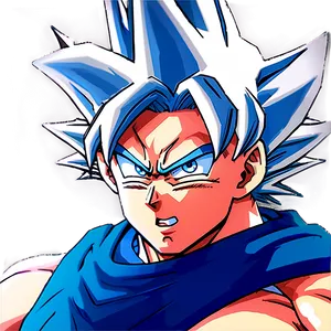 Goku Ultra Instinct Close-up Png 06122024 PNG image