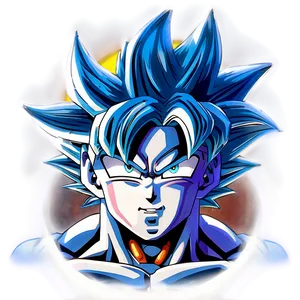 Goku Ultra Instinct Full Moon Background Png Wnh91 PNG image