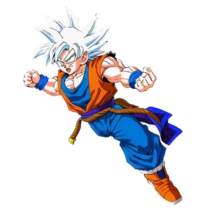 Goku Ultra Instinct Leap Attack Png 06132024 PNG image